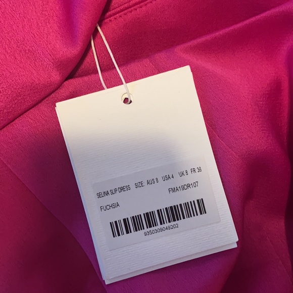 NEW Misha Collection Selina Dress Fuchsia Sz 4 - Picture 4 of 5